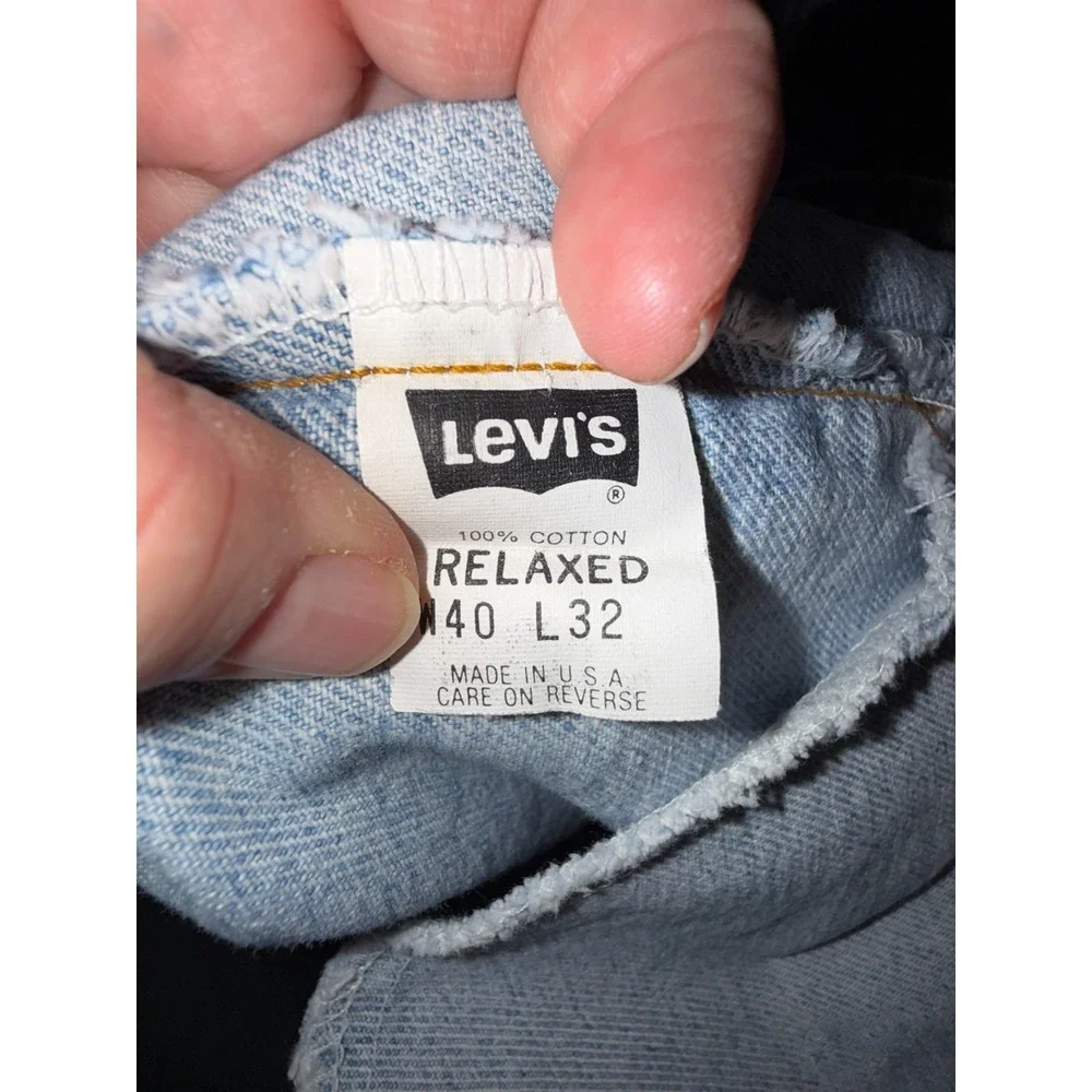 Levi's 540 Jeans Men 40x32 Blue Denim Cotton Relaxed Fit Straight Leg Streetwear